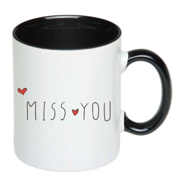 Чашка з принтом "Miss you"
