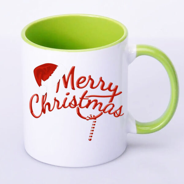 Чашка з принтом, друк макету "Merry Christmas"