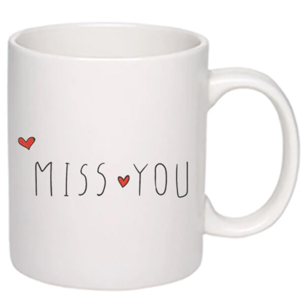 Чашка з принтом "Miss you"