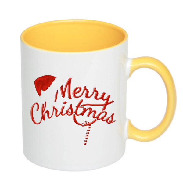 Чашка з принтом, друк макету “Merry Christmas”