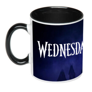 Чашка з принтом «Wednesday» (колір чорний) (17836)
