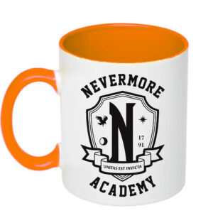 Чашка з принтом «NEVERMORE ACADEMY» (колір помаранчевий)(17720)