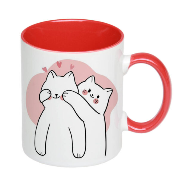 Чашка з принтом "Закохані котики"