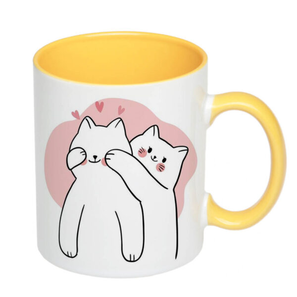 Чашка з принтом "Закохані котики"